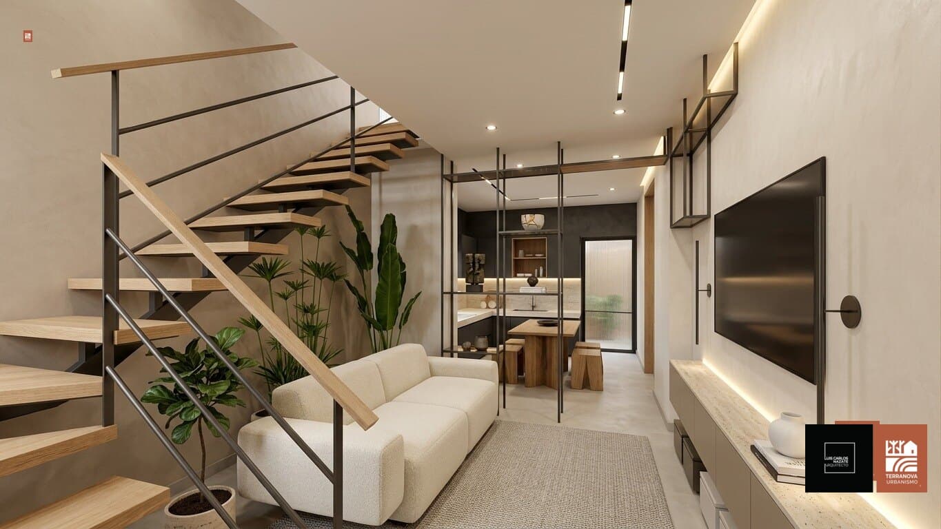 Sala de la casa modelo